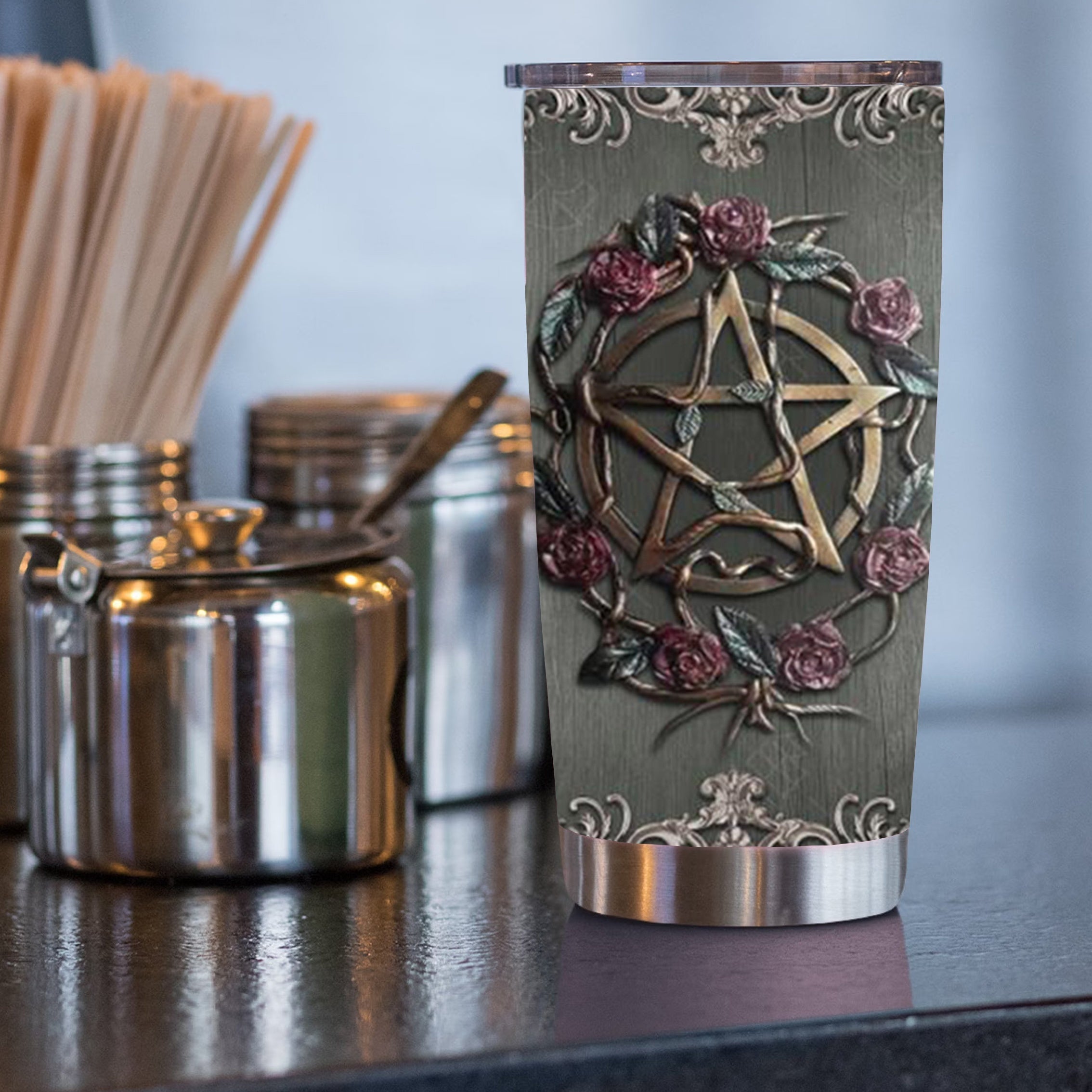 Starry Night Insulated Travel Mug 20oz Stainless Steel Double Wall Vacuum Tumbler