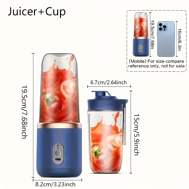 Portable Juice Blender 0.3L–0.5L Battery Powered Personal Smoothie Maker