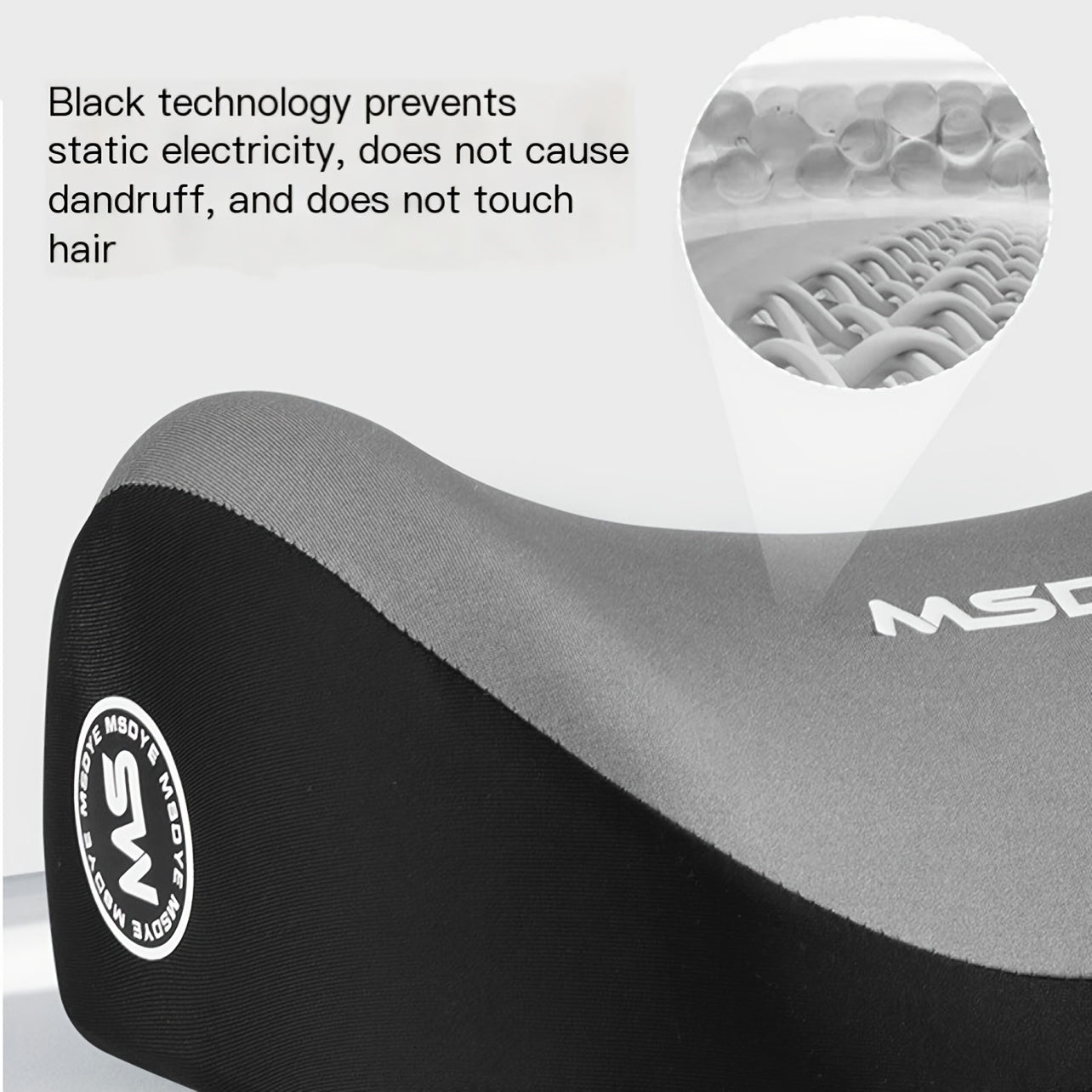 Memory Foam Headrest and Lumbar Support Set for Car Seat Comfort Breathable Polyester