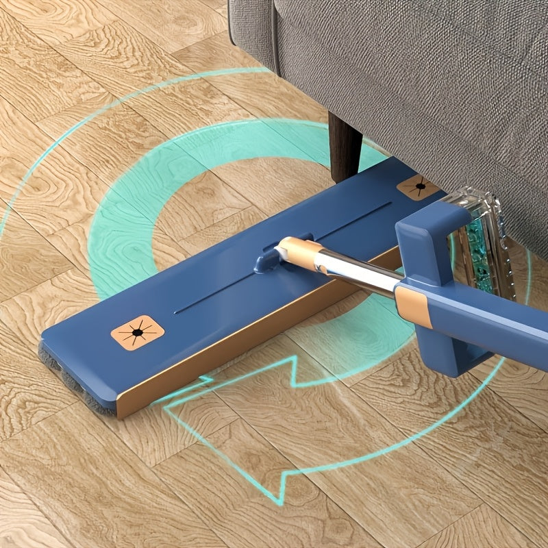 Hands-Free 360° Rotating Microfiber Mop and Bucket Set for Pet Hair Removal