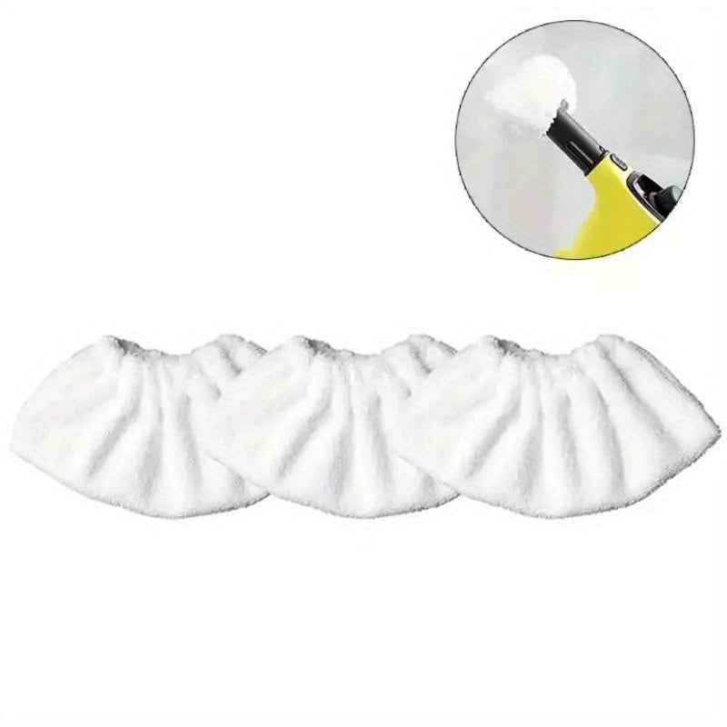 Set of 3 Microfiber Mop Pads for Steam Cleaners, Floor Care Replacement