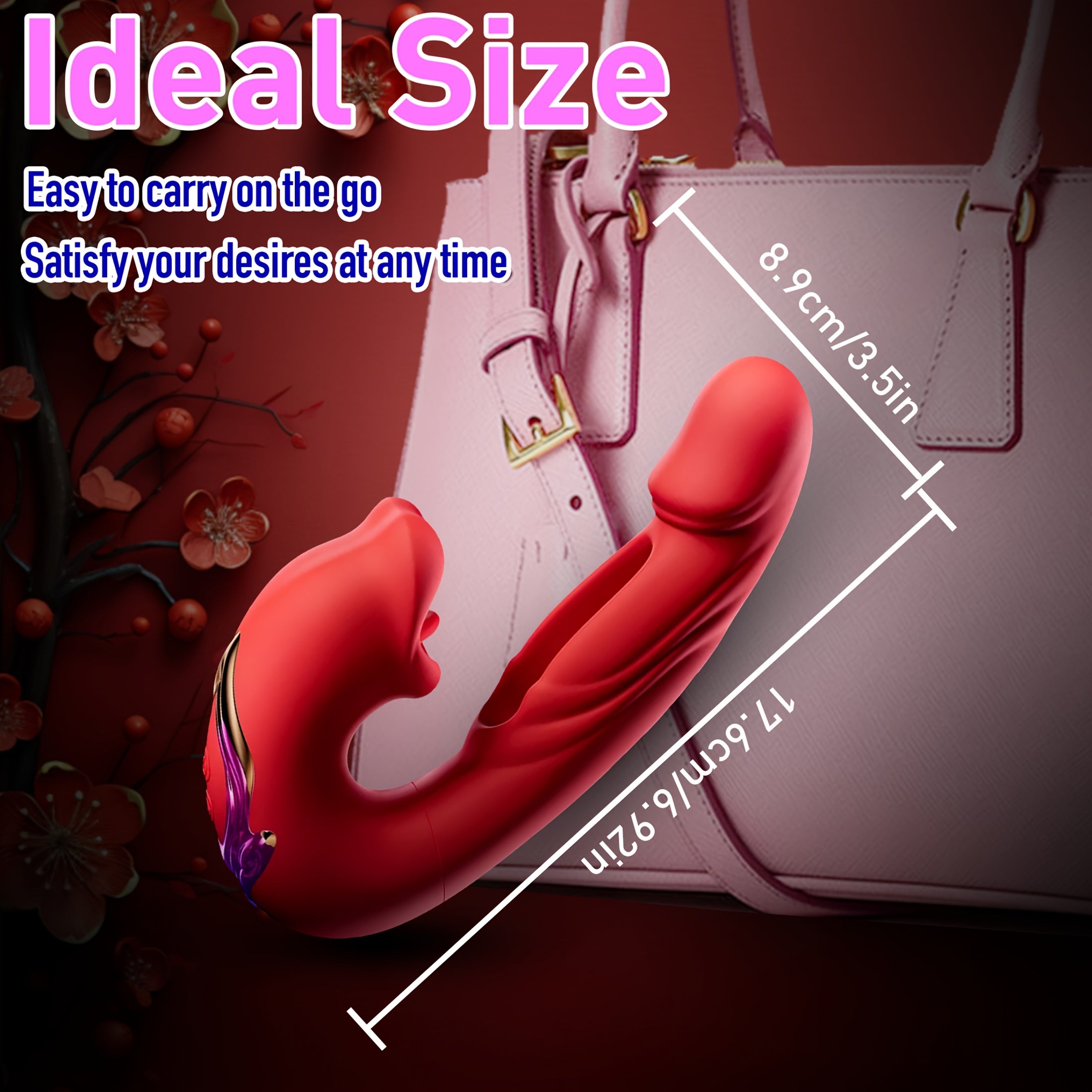 Women's Purple 4-in-1 Vibrating Clitoral Stimulator with 7 Modes