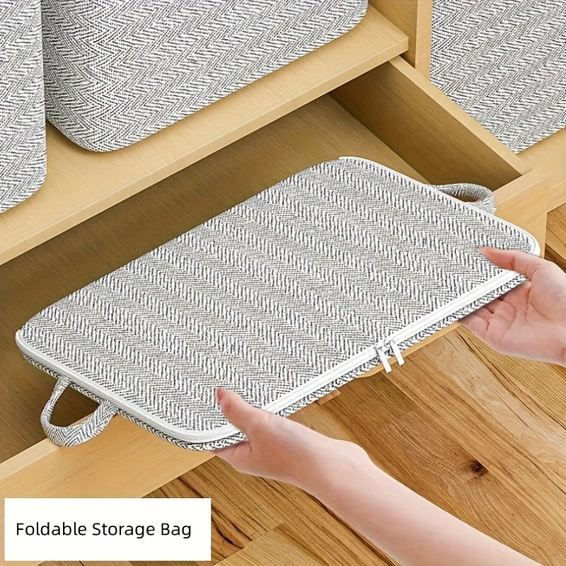 Large Waterproof Storage Box with Lid for Clothing Linens Bedding Under Bed Dorm