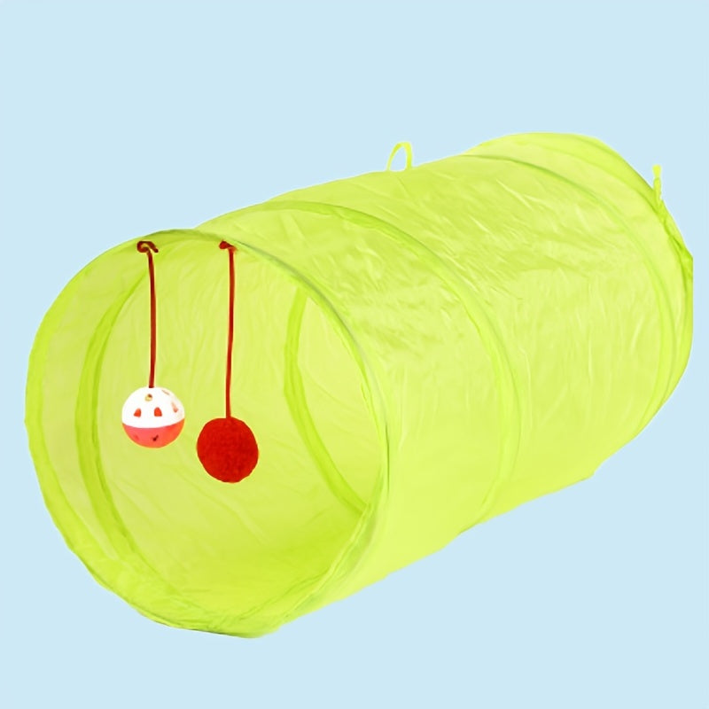 Pet Cat and Dog Tunnel Collapsible Foldable Interactive Toy for Training and Play