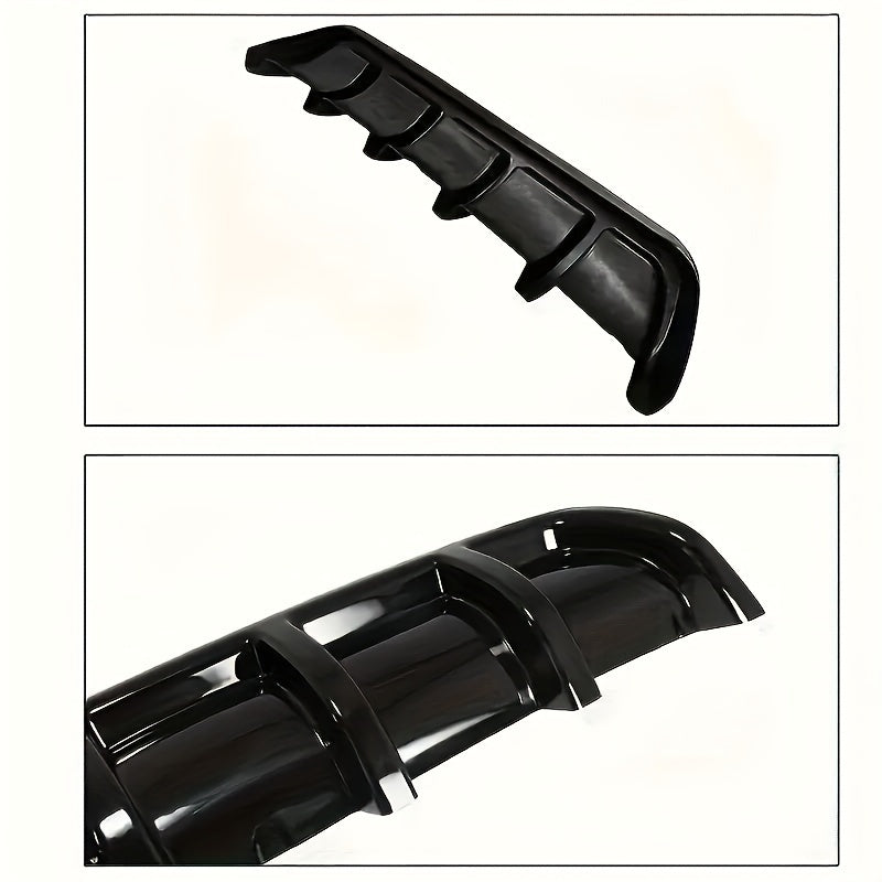 Rear Bumper Diffuser for Cars Durable ABS Plastic External Airflow Accessory