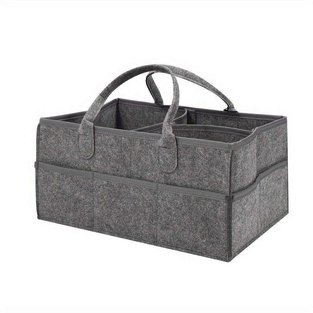 Portable Diaper and Toy Organizer for Car Essentials Polyester Rectangle