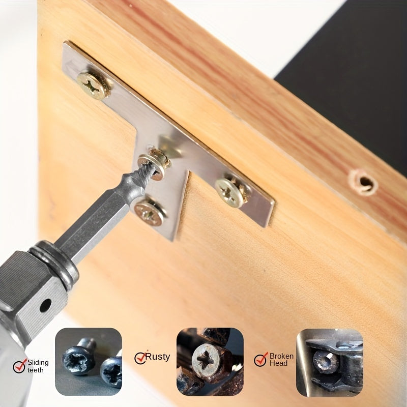 Yarim boshli qattiq boshli vintni chiqarish uchun to'plam, ikki boshli, sim va vintni chiqarish asbobi