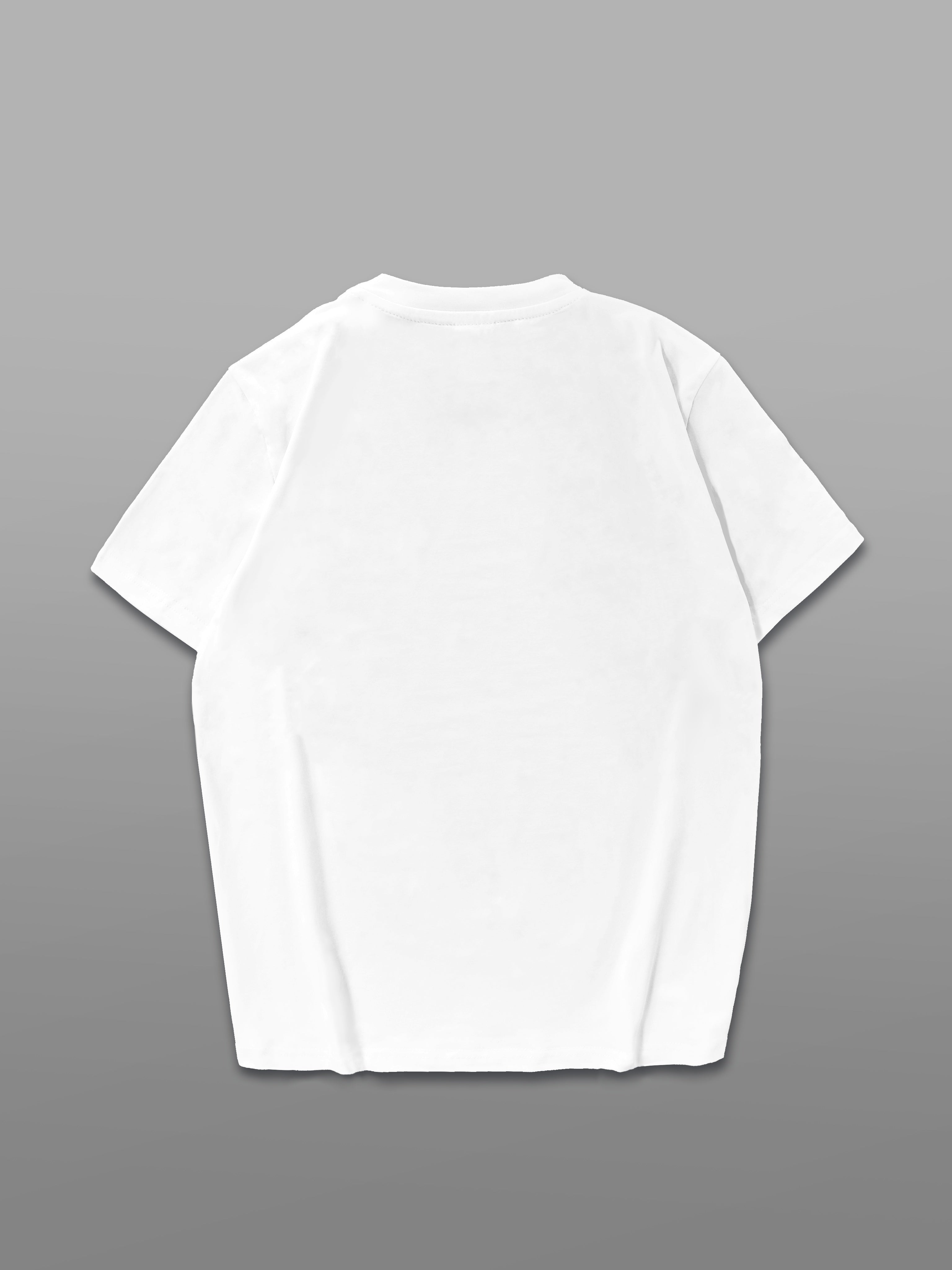 Women's Red Artistic Letter Print Cotton T-Shirt Casual Summer Crew Neck