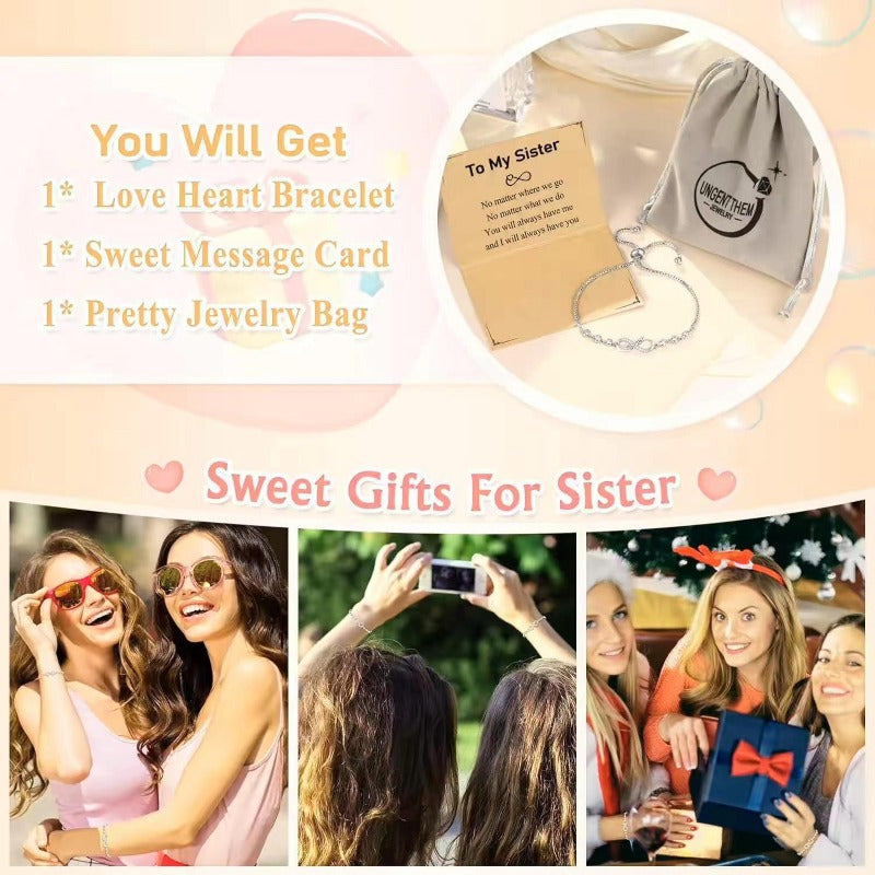 Women’s Adjustable Infinity Symbol Bracelet Alloy Minimalist Zirconia Jewelry