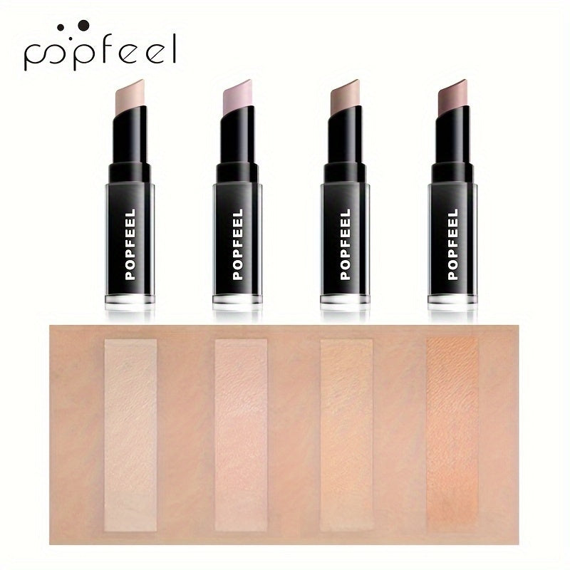 Corrector en barra para mujer, ilumina ojeras, cubre círculos oscuros, contorno de maquillaje con perla