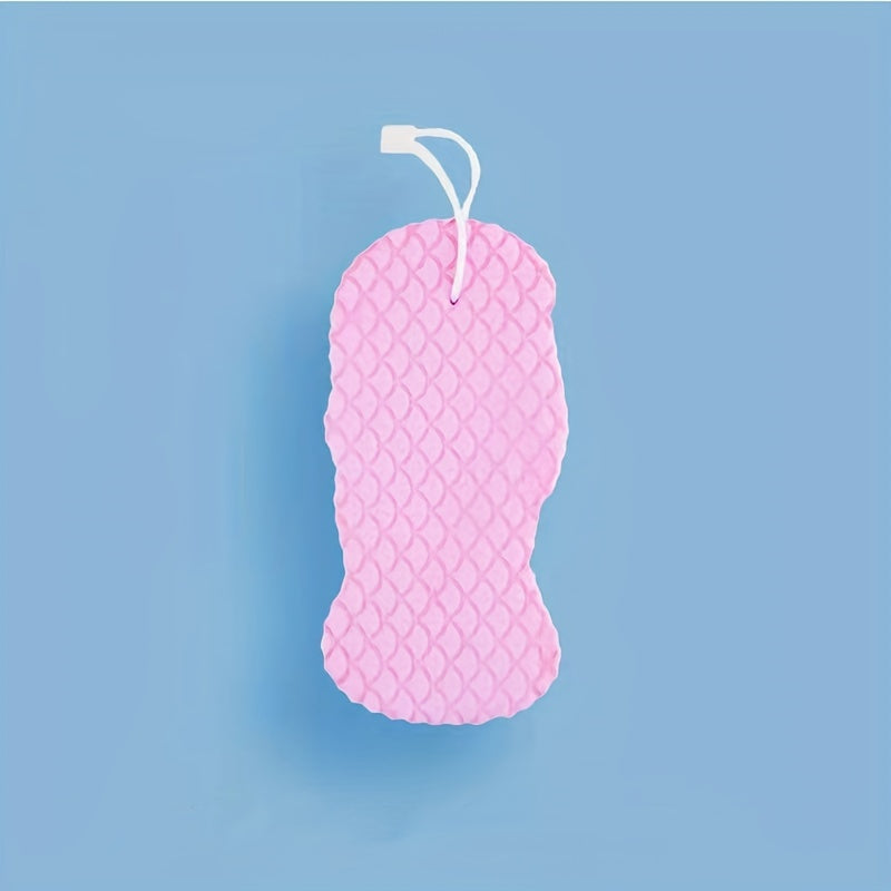 Мягкая губка для купания малыша с дружелюбным к коже мультяшным тиснением для бережного очищения