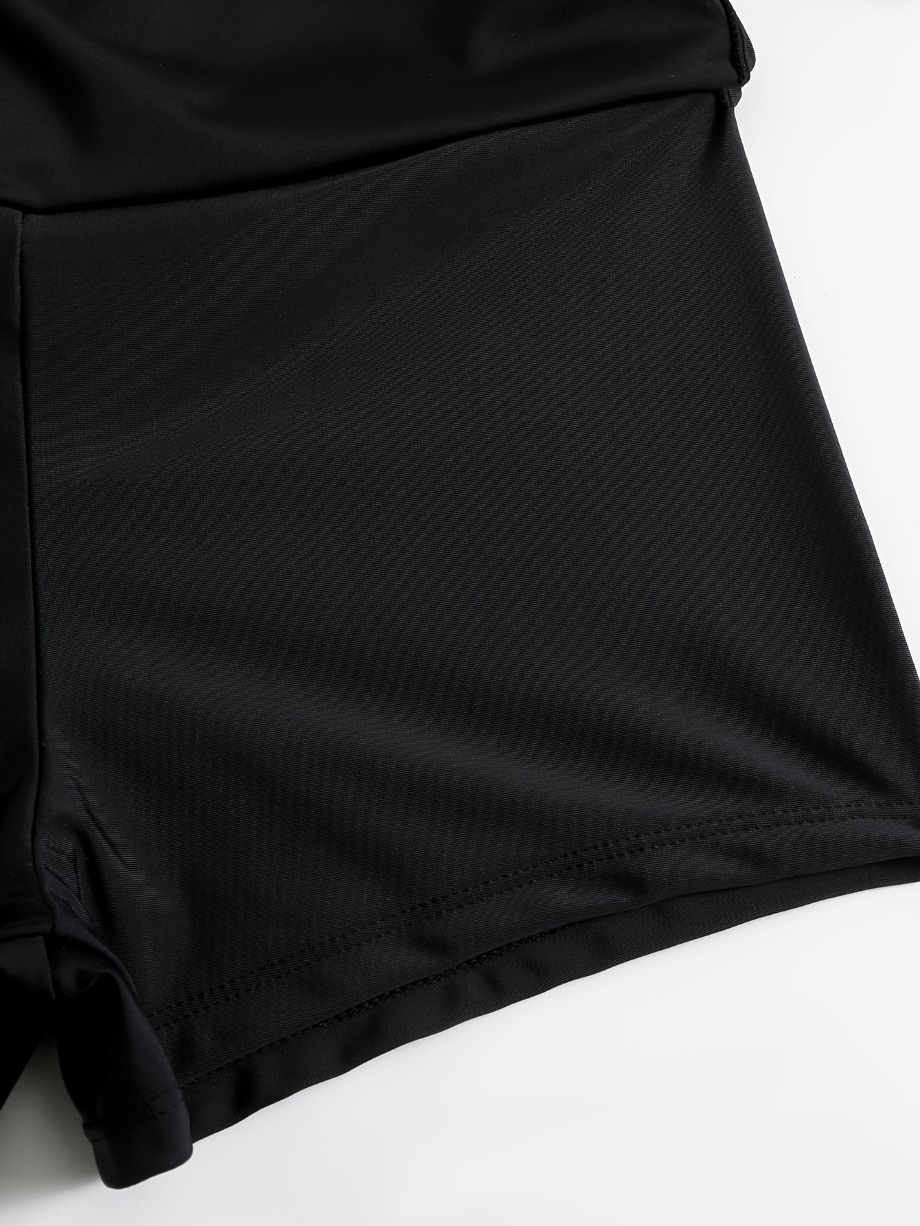 Women's Solid Color Side Open Mini Shorts with High Stretch Fabric