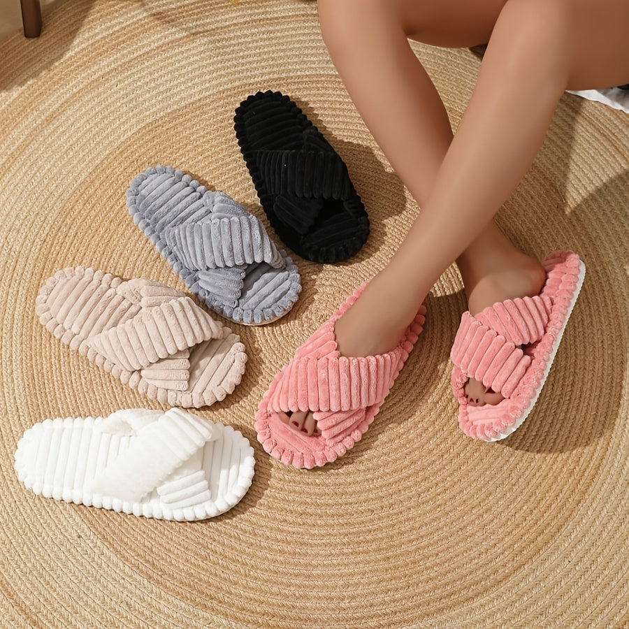 Women’s Slip-On House Slippers with Non-Slip EVA Sole Pastel Pink