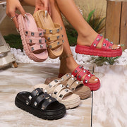 Women's Bohemian Summer Slip-On Indoor Outdoor Beach Resort Slippers