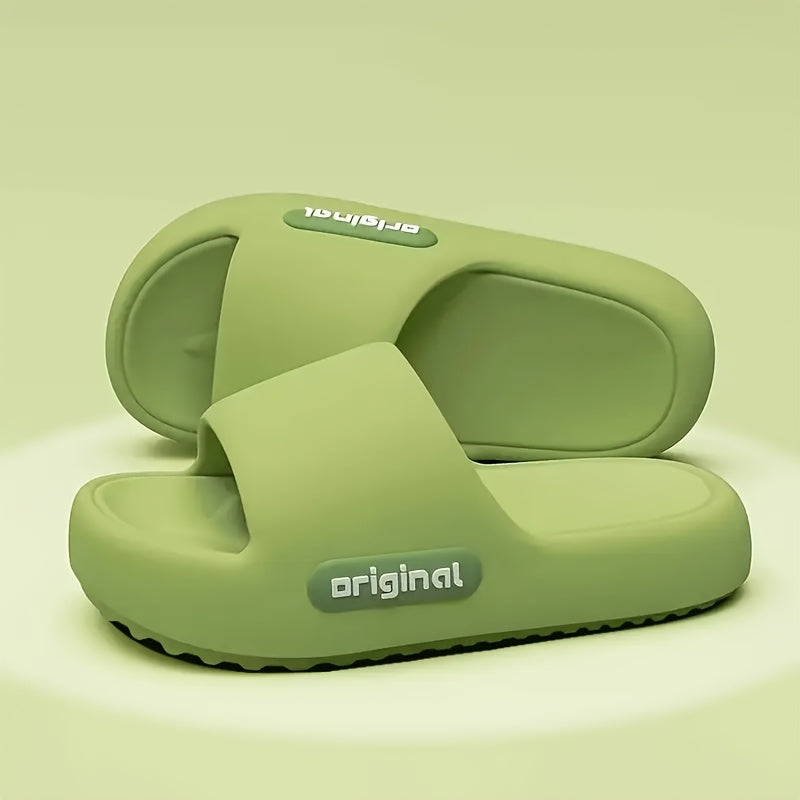 Men Women EVA Non-Slip House and Beach Slippers Minimalist Striped