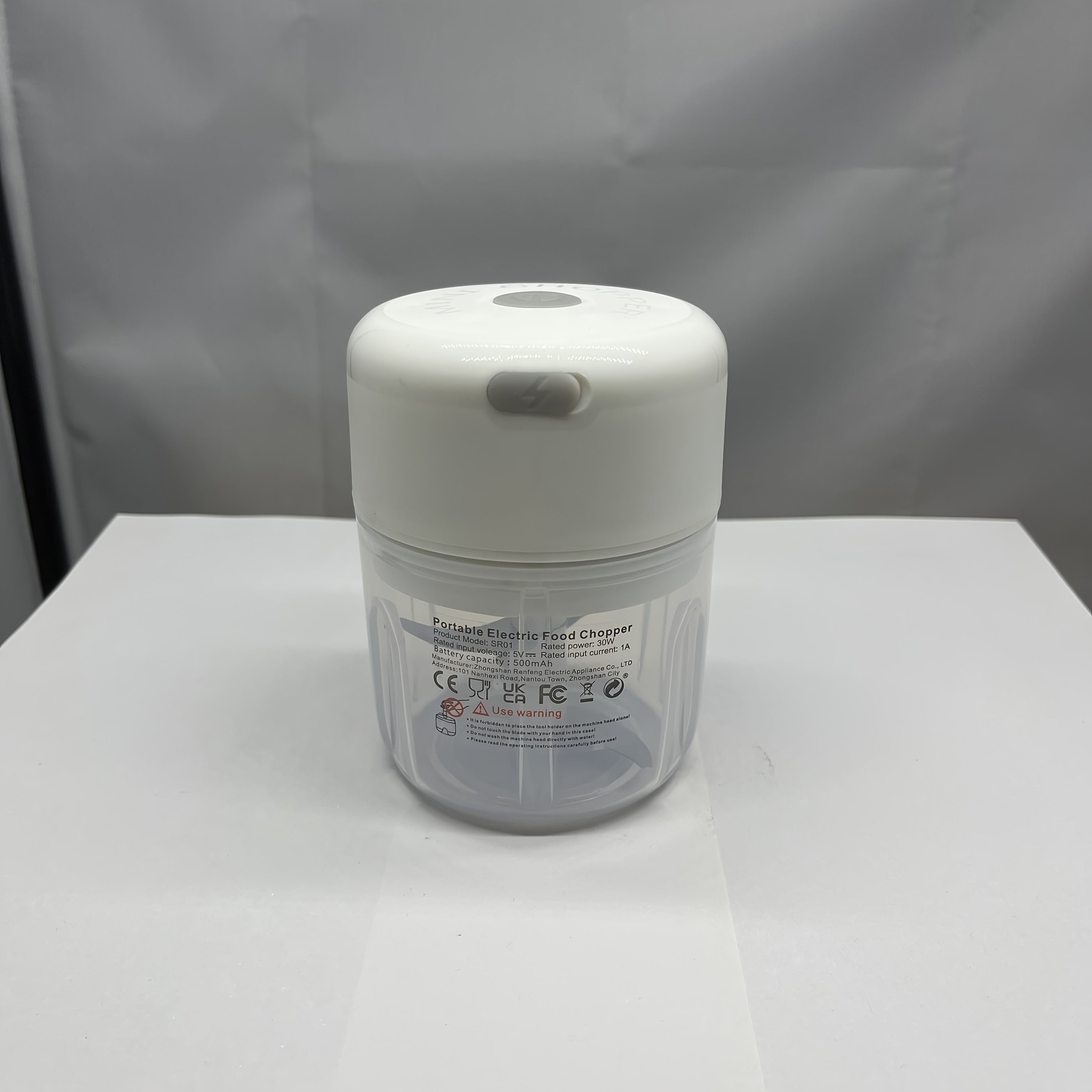 Elektr oziq-ovqat maydalagichi Mini oshxona protsessori USB qayta zaryadlanadigan yashil portativ sarimsoq piyoz sabzi blenderi