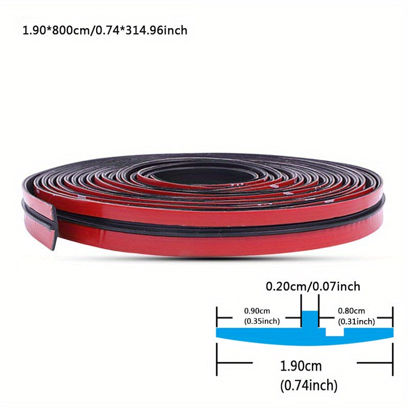 Car Sealing Strip Durable Rubber Black Auto Trunk Door Edge Trim