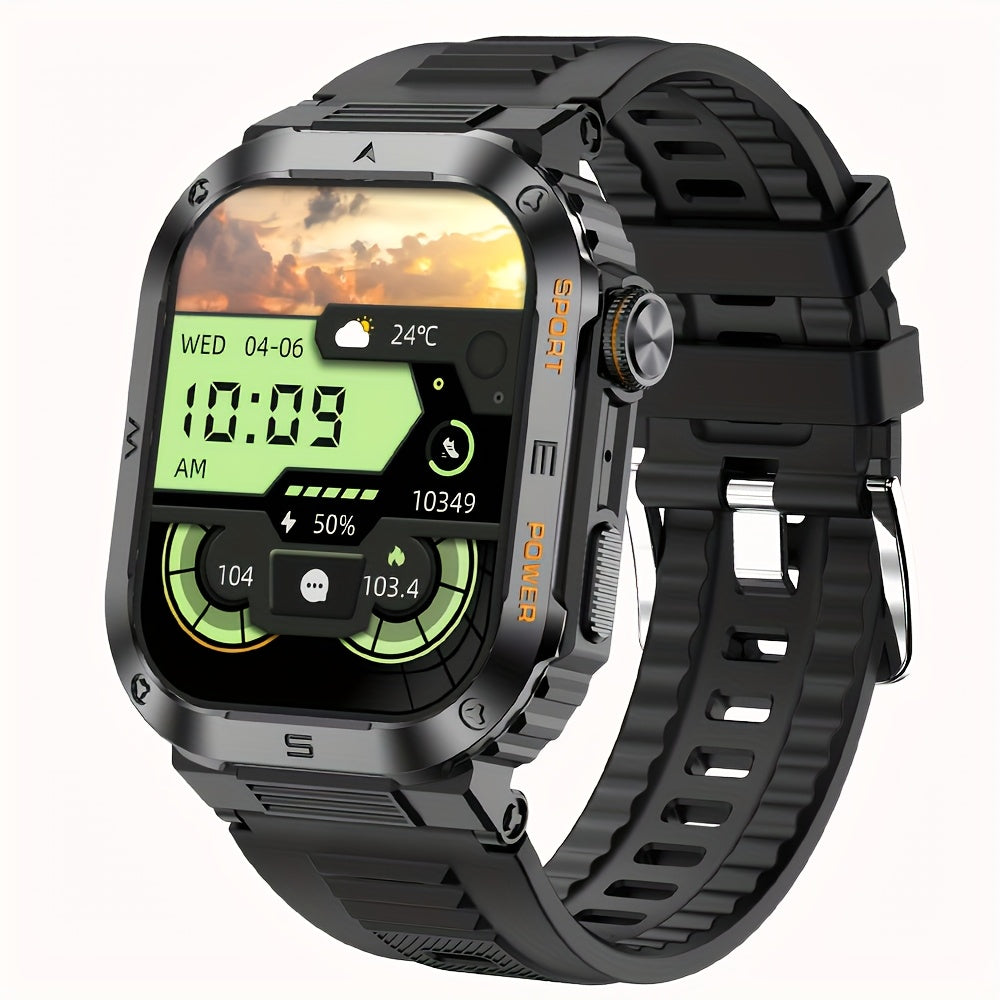 Men's Smartwatch with Wireless Calling Fitness Tracking and Outdoor Features