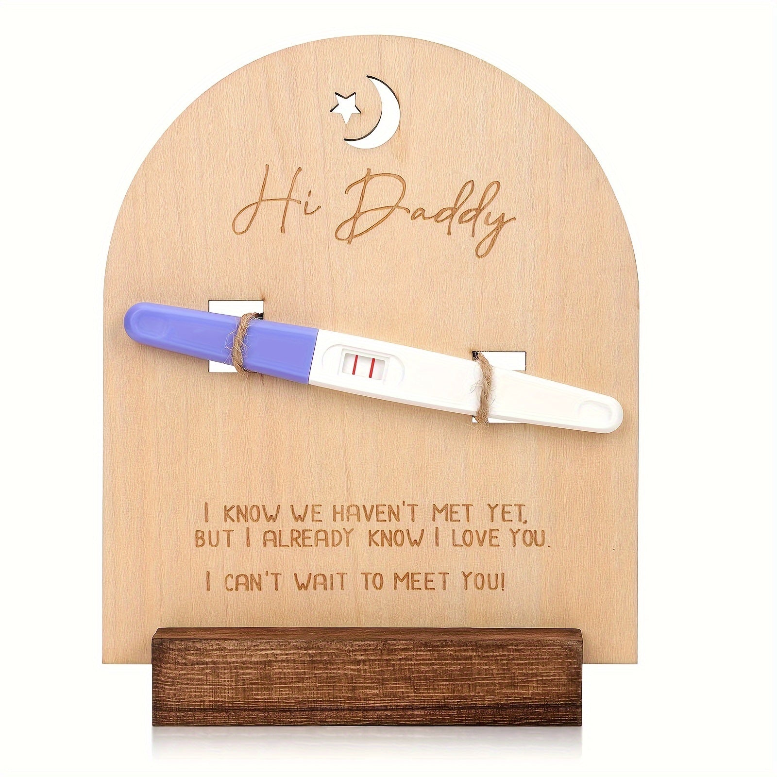 Деревянная рамка для коллажа с объявлением о беременности для будущих отцов с гравировкой, памятный сувенир