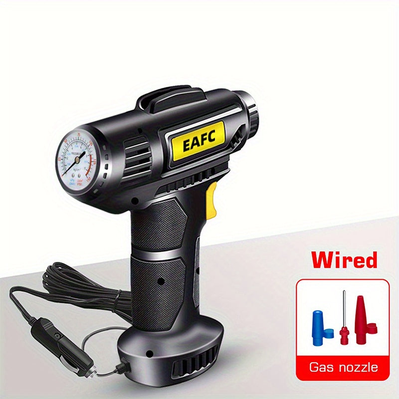 Portable Car Air Compressor Wireless Tire Inflator with LED Light 120W