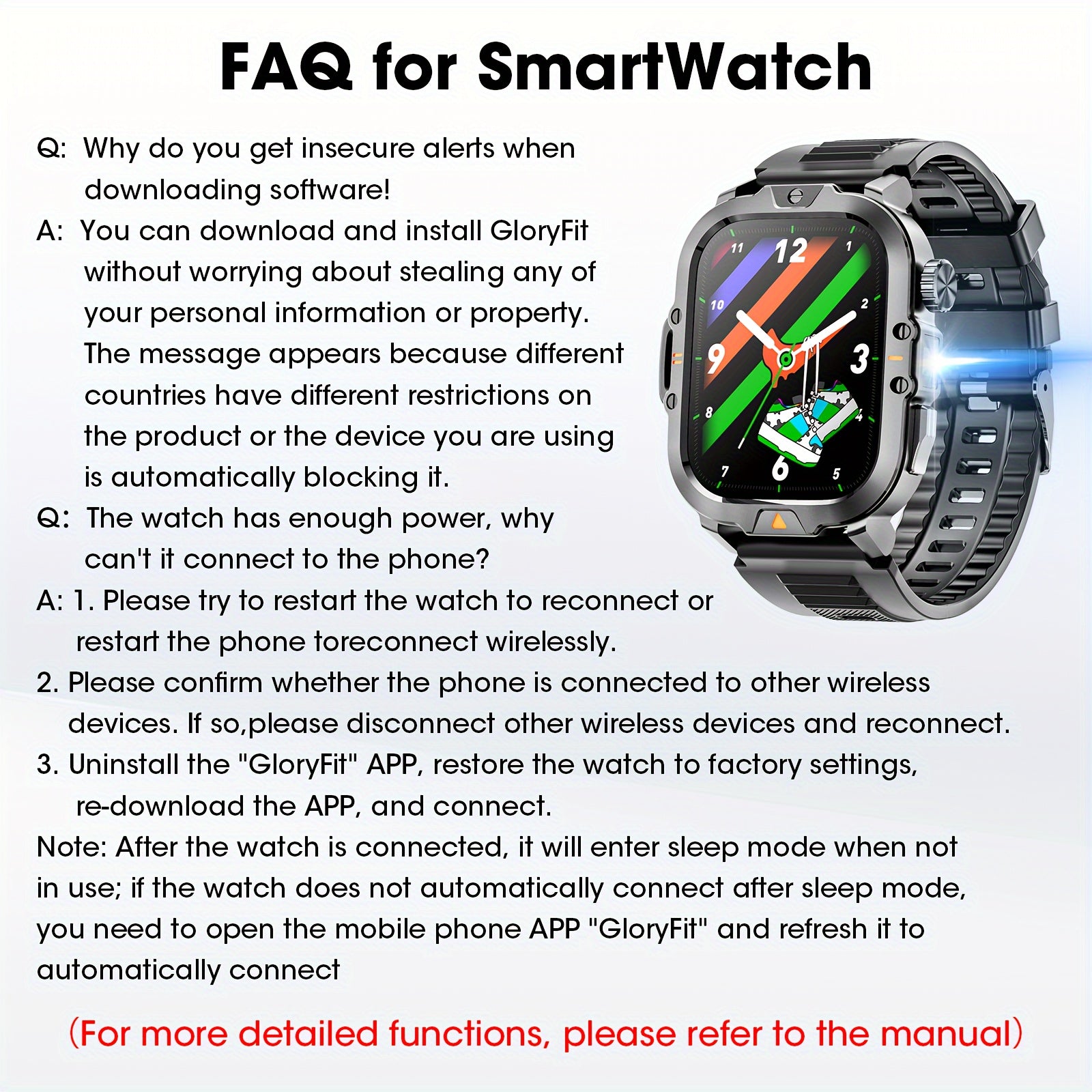 LZUEFK Smartwatch erkaklar va ayollar uchun, 5.11 sm HD ekran, simsiz qo'ng'iroq, fitnes kuzatuvchi, kaloriya va pedometr, mustahkam silikon tasma bilan.