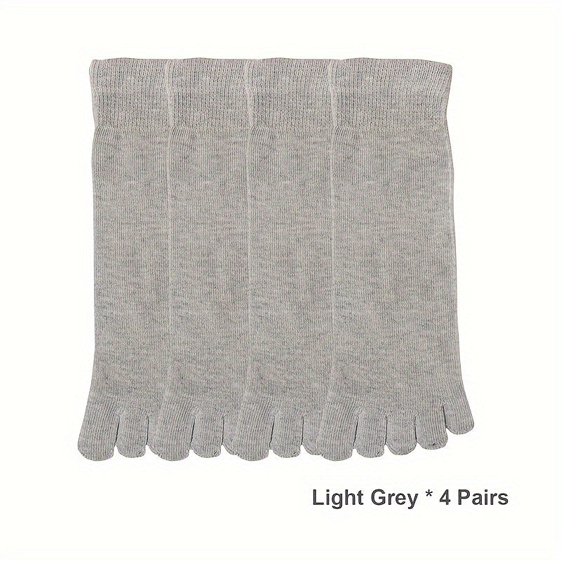 Erkaklar uchun bir rangli besh barmoqli paypoqlar - nafas oladigan, tasodifiy va sport kiyimlari uchun qulay, polyester/spandeks aralashmasi, mashinada yuvish mumkin.