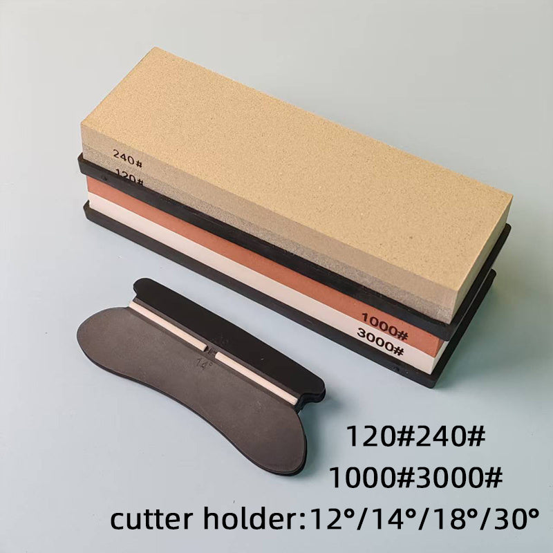 Juego de piedras de afilar de doble cara para herramientas de exterior, material antideslizante y duradero