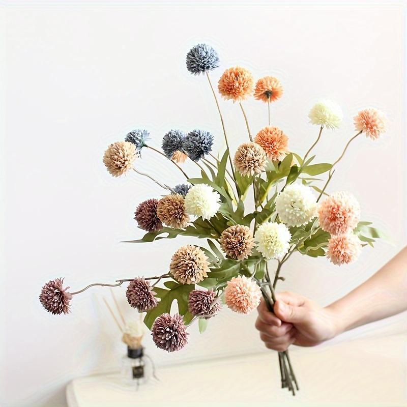 European-Style Artificial Dandelion Flower Decoration with Colorful Flowers