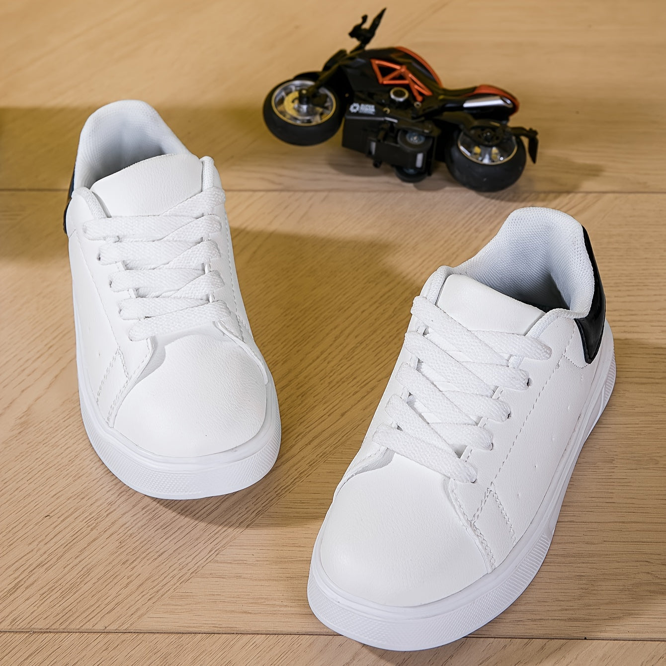 Kids' All-Season Fabric Sneakers with EVA Sole and Lace-Up Closure