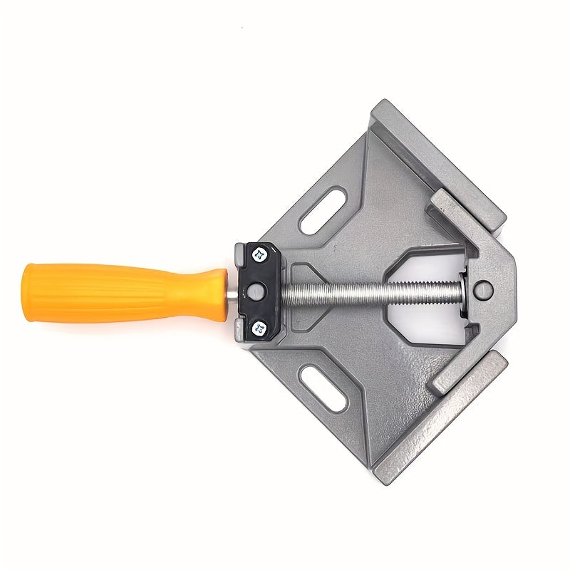Aluminum Alloy 90° Right Angle Clamp with Adjustable Swing Jaw for Woodworking Welding