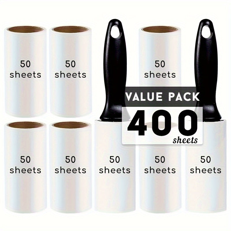 Lint Roller with 400/200/100 Sheets for Pet Hair Removal from Furniture Carpet Clothes