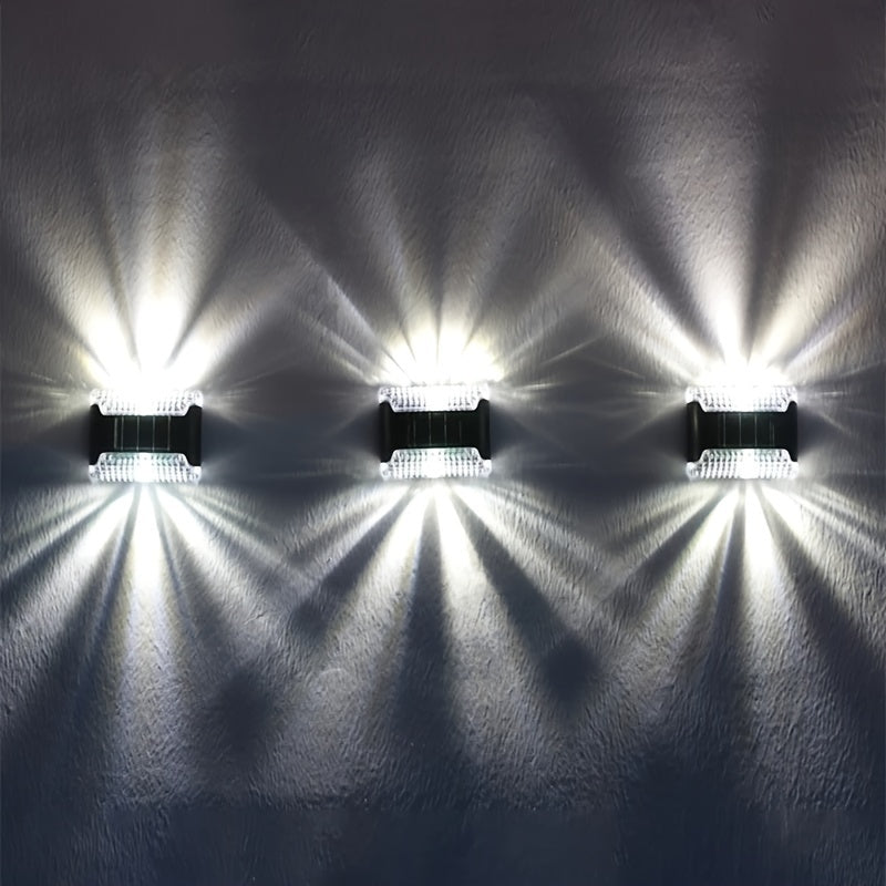 Outdoor Solar Wall Lamp Decorative Up and Down Light for Camping RV