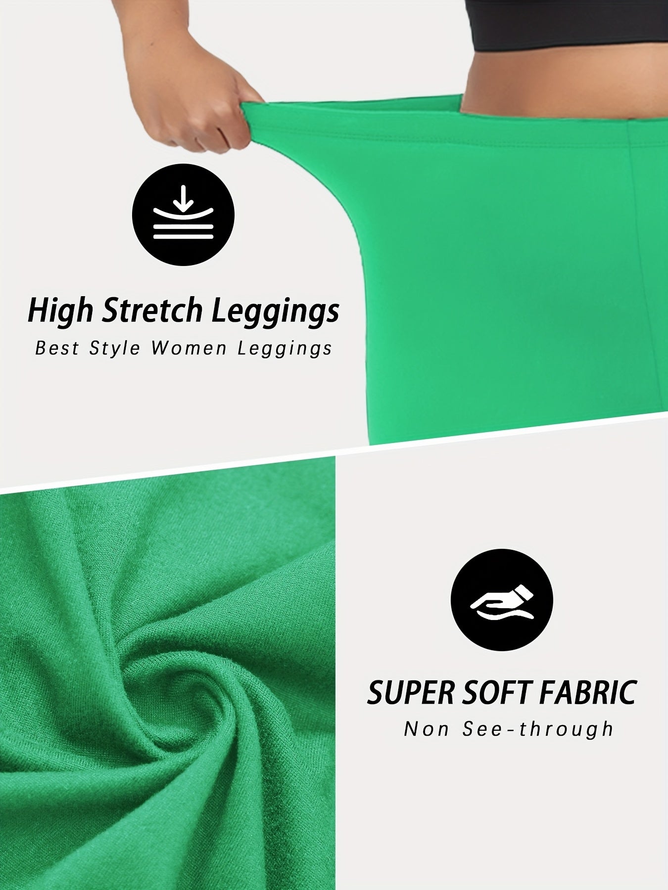 Plus Size Soft Yoga Leggings for Women Athletic Running High Stretch