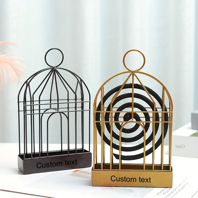 Metal Mosquito Coil Holder | Portable Outdoor Indoor Birdcage Design
