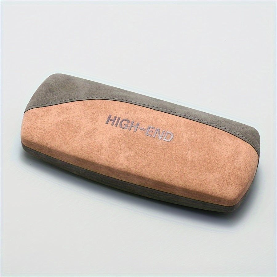 Faux Leather Glasses Case Blue Light Blocking Pressure-Resistant for Women