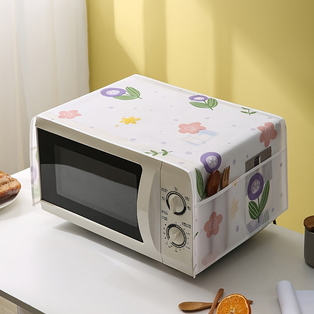 Modern Microwave Dust Cover Water-Resistant Handcrafted Kitchen Appliance Protector