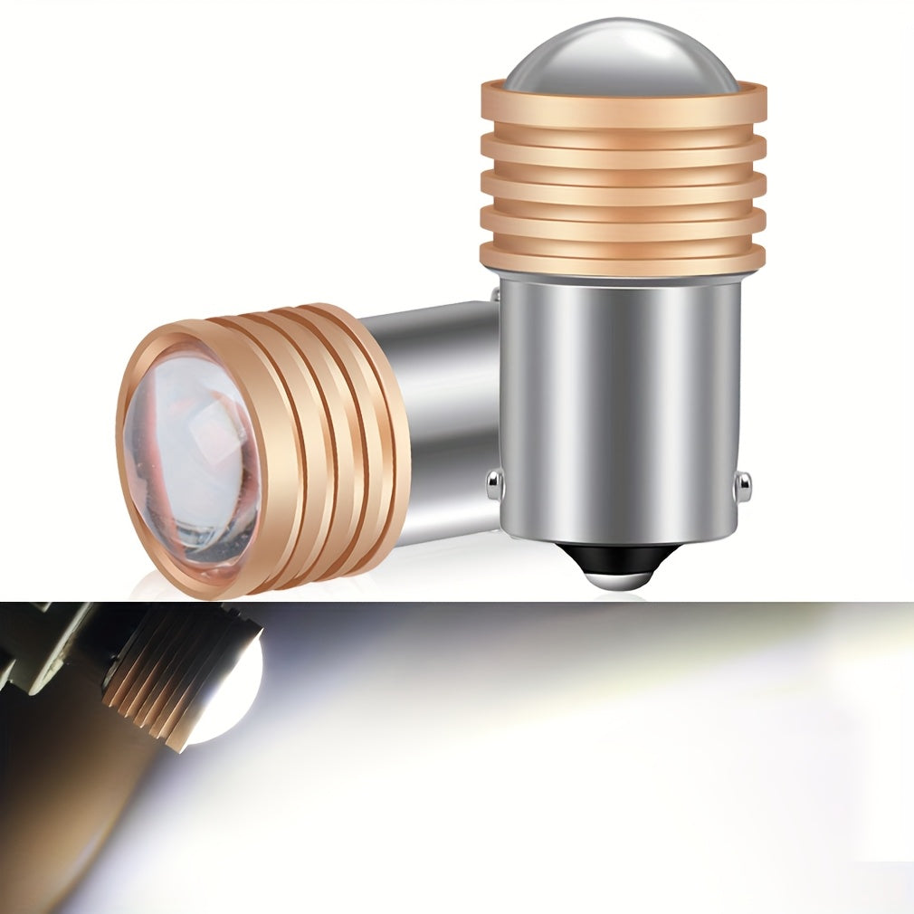 2PCS LED Car Tail Lights 1156 P21W 1157 BAY15D HD Projector Lens