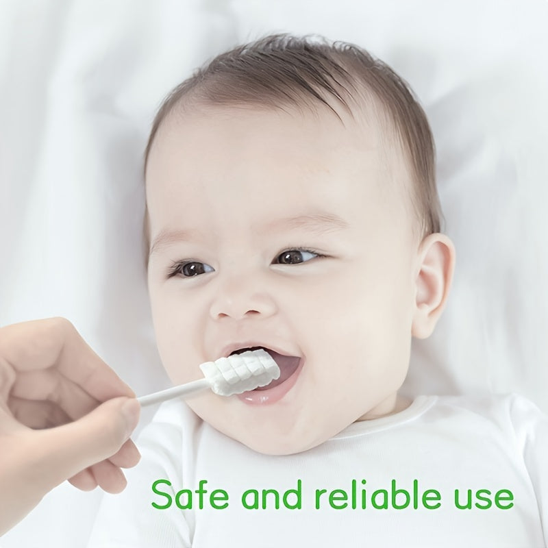 Newborn Baby Oral Care Gauze for Tongue Coating Baby Mouth Cleaner Soft Baby Toothbrush