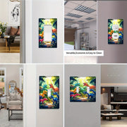 Batareyasiz oson o'rnatish uchun sevimli dinazor naqshli yoritgich. Uy yoritgichi va shift fanlari uchun ideal.