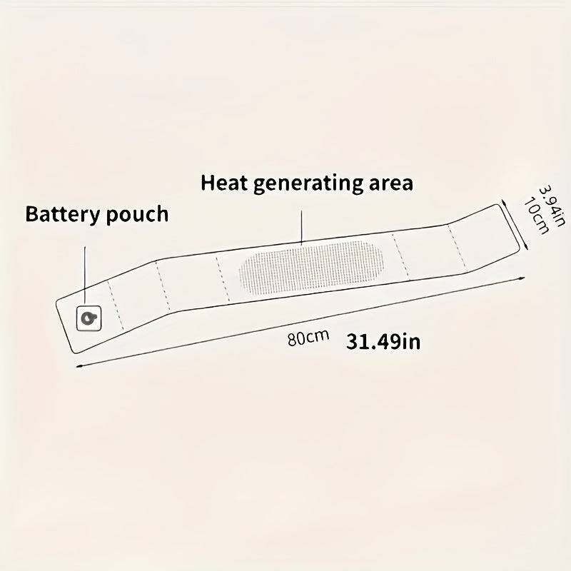 Bufanda calefactable USB unisex de poliéster, calentador de cuello de punto, ropa de invierno