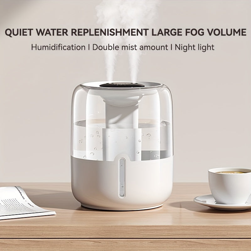 Humidifier 3.8L with Night Light USB Powered Mist Mode Easy Refill