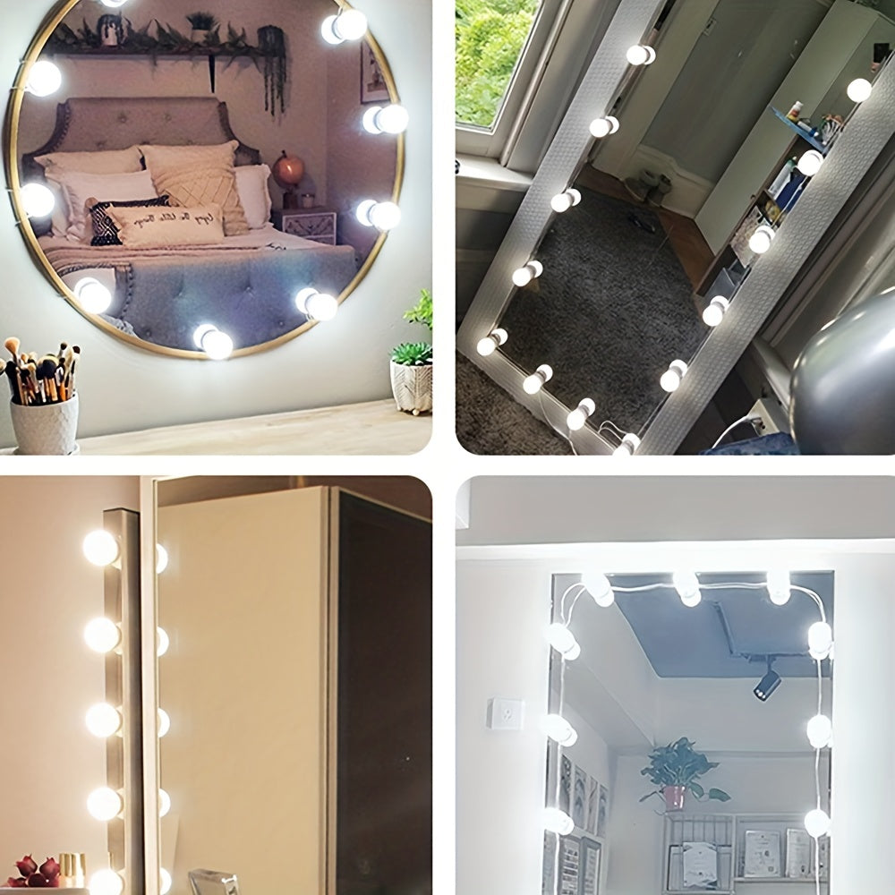 Dimmable LED Vanity Mirror Lights for Makeup and Bathroom Mirrors Plastic Modern Polished Up-Style Sconce