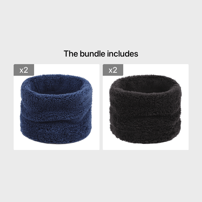 Cubierta de cuello alto cálida de invierno para hombres y mujeres, bucle único, unisex