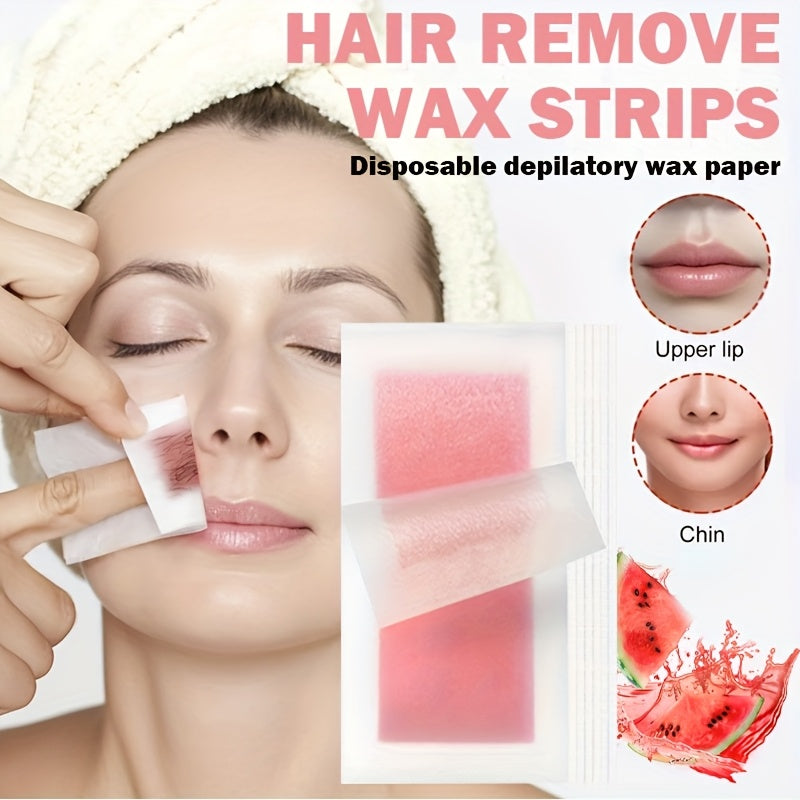 20 Pcs Watermelon Hair Removal Wax Paper, Painless, Long Lasting