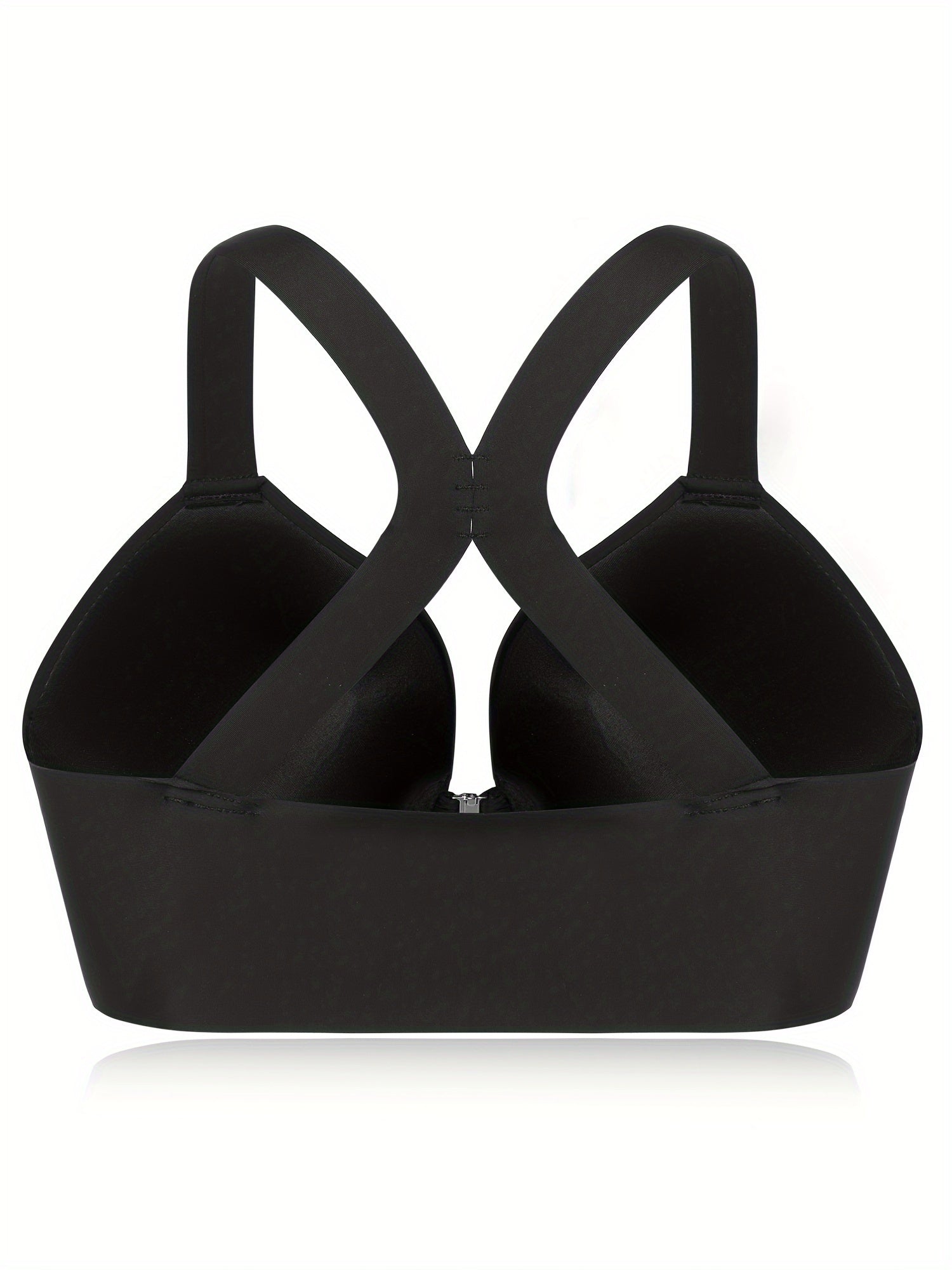 Plus Size Women's T-Shirt Bras Pack Soft Nylon Racerback Wide Strap Lingerie