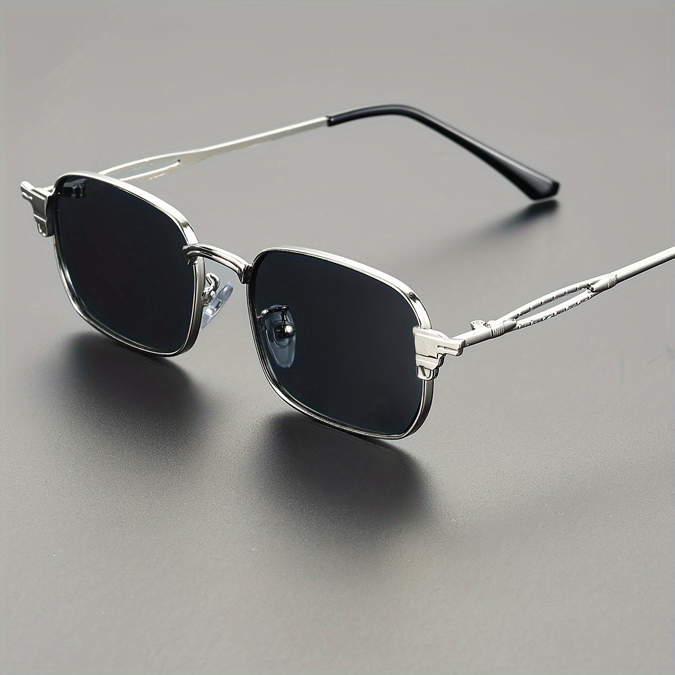 Erkaklar uchun retro denim kvadrat ko‘zoynaklar moda ko‘zoynaklar uniseks zamonaviy