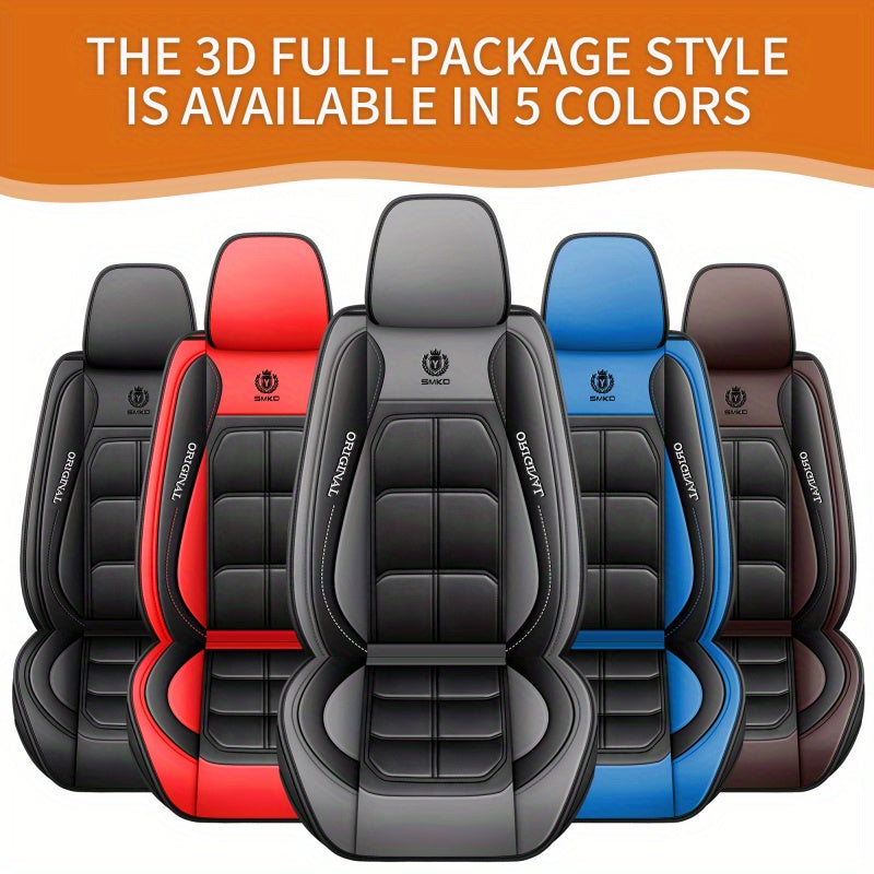 Lightweight All-Season Luxury Car Seat Cover for Five-Seat Vehicles