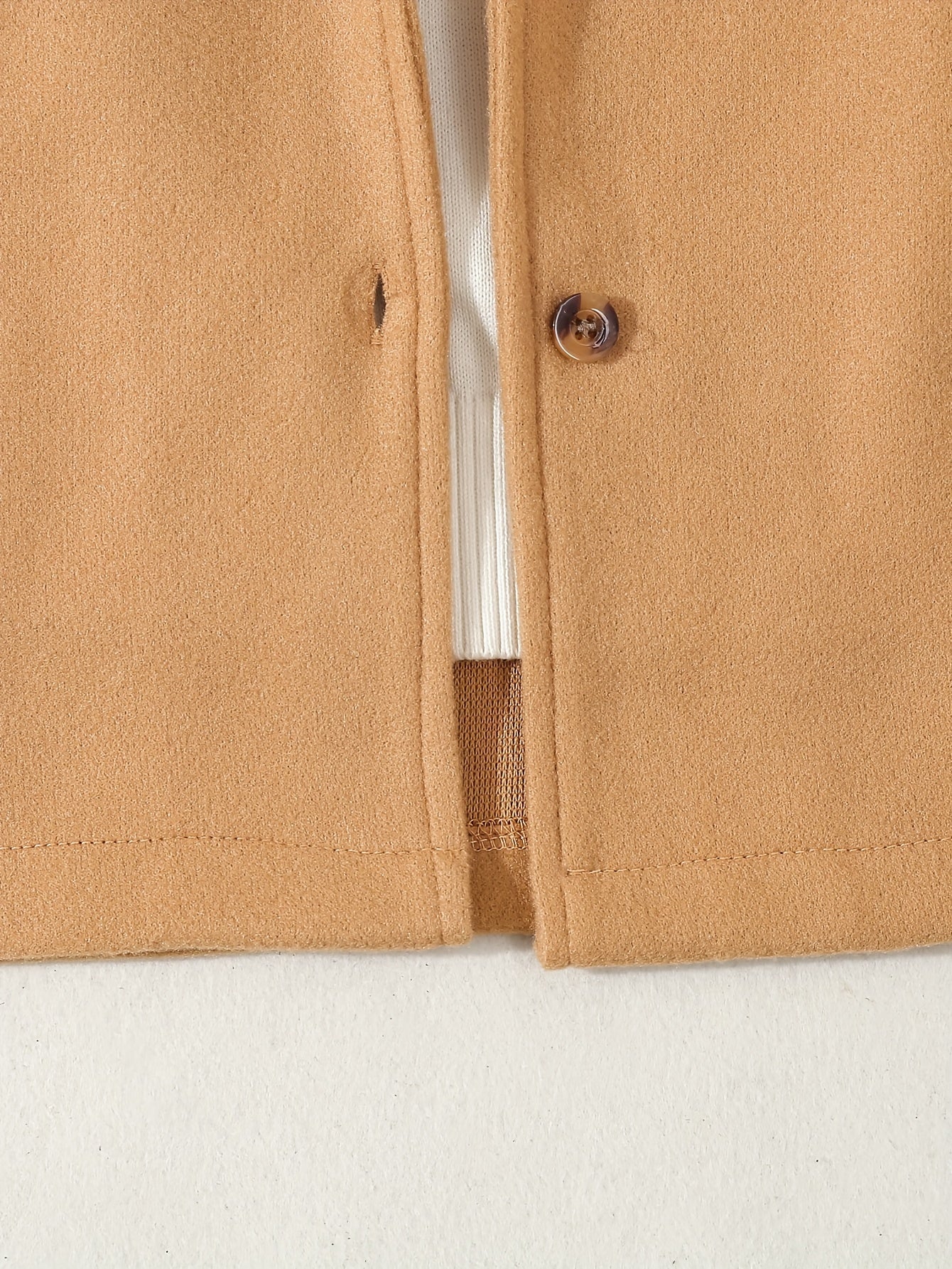 Мужская классическая шерстяная пальто с лацканами, застежкой на пуговицы, искусственными карманами, осень-зима, возраст 12 и младше