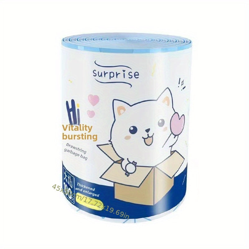 100 ta sevimli quyon printi bilan chiroyli tortishli axlat qoplari, oshxona uchun mukammal. Bir martalik plastikdan tayyorlangan, bu axlat qoplari turli xil uy vazifalari uchun ideal. Mustahkamlik uchun qalinlashtirilgan dizayn bilan.