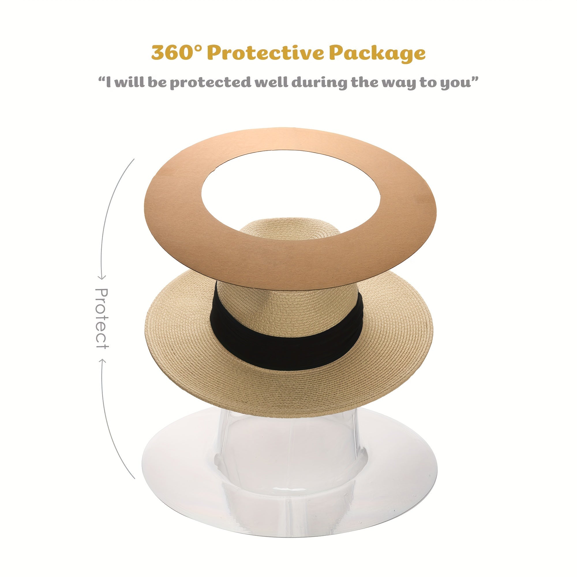 Straw Panama Hat Fedora with Wide Brim Sun Beach Hat for Men Women